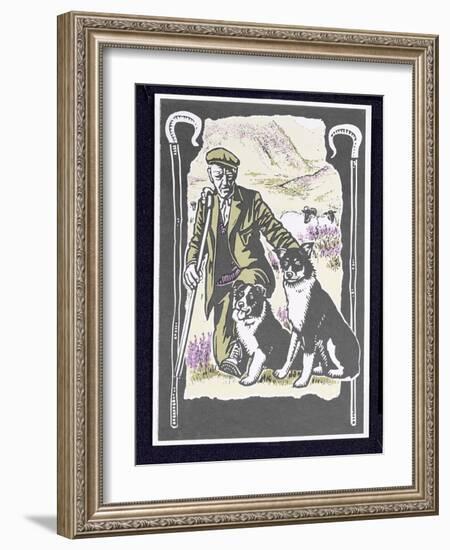 Shepherd Laddie O' the Hills, 1997-Karen Cater-Framed Giclee Print