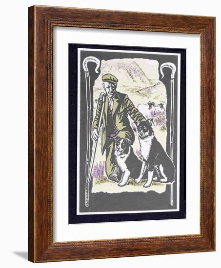 Shepherd Laddie O' the Hills, 1997-Karen Cater-Framed Giclee Print