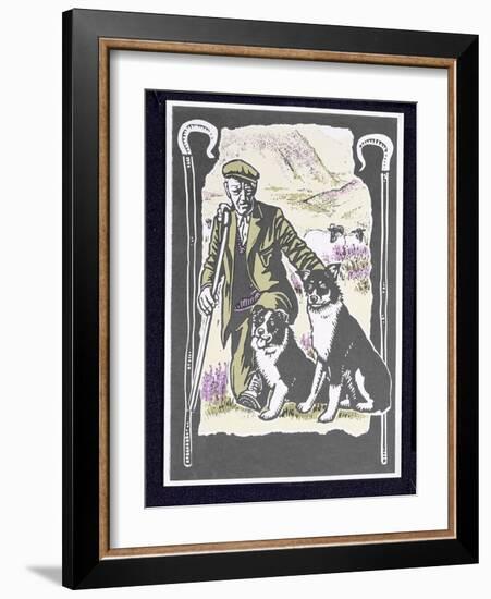 Shepherd Laddie O' the Hills, 1997-Karen Cater-Framed Giclee Print