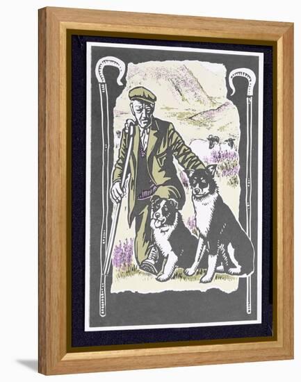 Shepherd Laddie O' the Hills, 1997-Karen Cater-Framed Premier Image Canvas