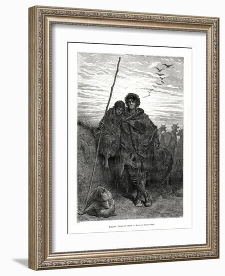 Shepherd of Alava, Spain, 1886-Gustave Doré-Framed Giclee Print