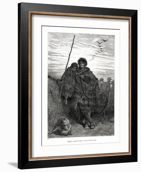 Shepherd of Alava, Spain, 1886-Gustave Doré-Framed Giclee Print