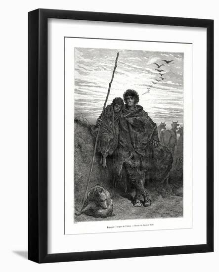 Shepherd of Alava, Spain, 1886-Gustave Doré-Framed Giclee Print