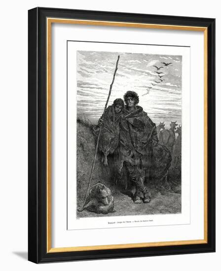 Shepherd of Alava, Spain, 1886-Gustave Doré-Framed Giclee Print