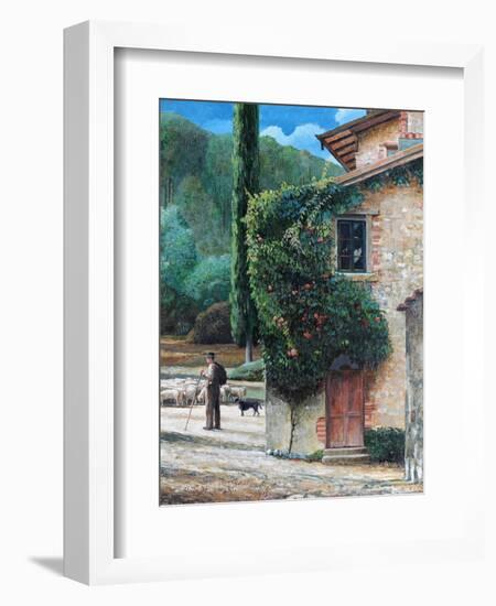 Shepherd, Peralta, Tuscany, 2001-Trevor Neal-Framed Giclee Print