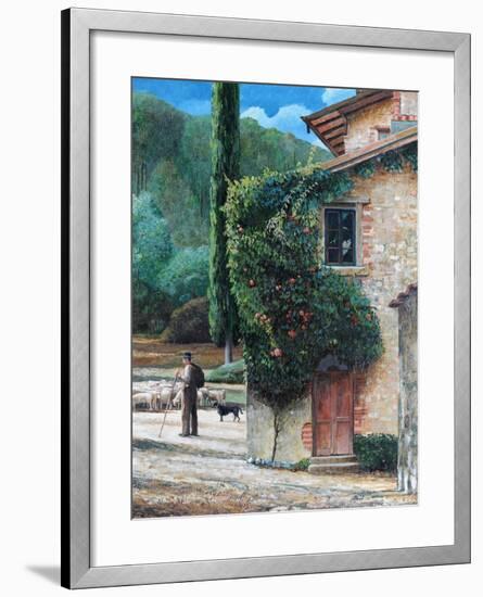 Shepherd, Peralta, Tuscany, 2001-Trevor Neal-Framed Giclee Print