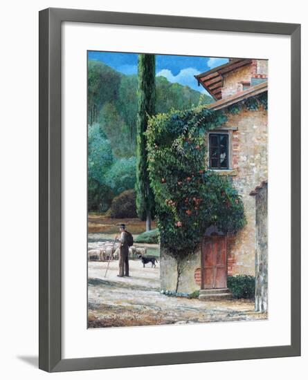 Shepherd, Peralta, Tuscany, 2001-Trevor Neal-Framed Giclee Print