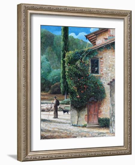 Shepherd, Peralta, Tuscany, 2001-Trevor Neal-Framed Giclee Print