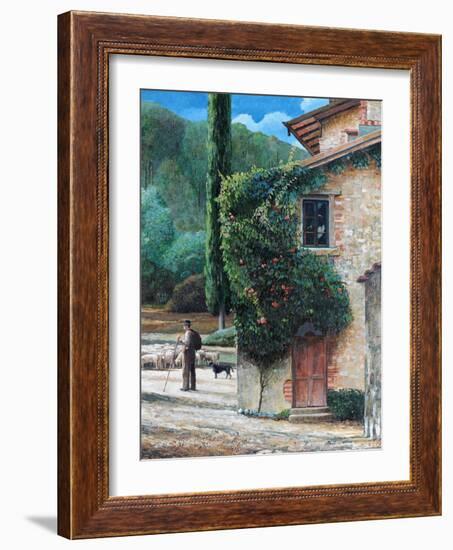 Shepherd, Peralta, Tuscany, 2001-Trevor Neal-Framed Giclee Print