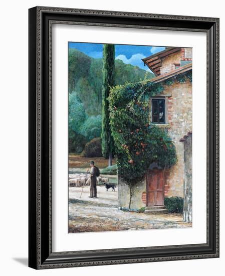 Shepherd, Peralta, Tuscany, 2001-Trevor Neal-Framed Giclee Print