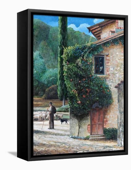 Shepherd, Peralta, Tuscany, 2001-Trevor Neal-Framed Premier Image Canvas