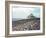 Shepherd Tending Flock of Sheep, Mont Saint Michel, a 13th Cent. Abbey and Town on Brittany Coast-Nat Farbman-Framed Photographic Print