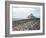 Shepherd Tending Flock of Sheep, Mont Saint Michel, a 13th Cent. Abbey and Town on Brittany Coast-Nat Farbman-Framed Photographic Print