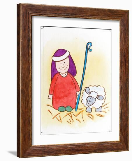 Shepherd with One Sheep-Tony Todd-Framed Giclee Print