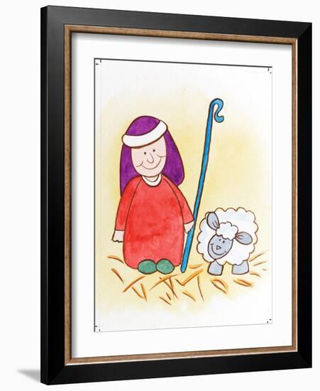 Shepherd with One Sheep-Tony Todd-Framed Giclee Print