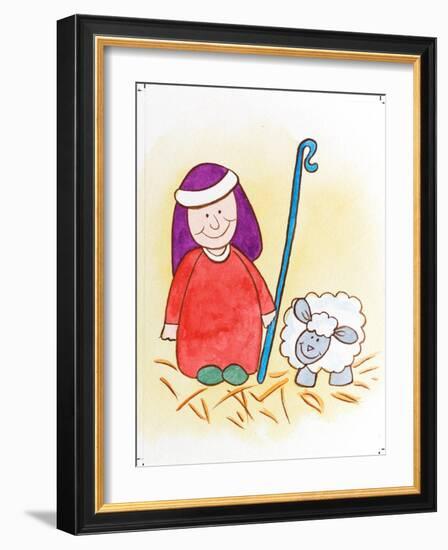 Shepherd with One Sheep-Tony Todd-Framed Giclee Print