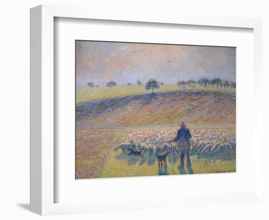 Shepherd with Sheep (Berger Avec Moutons), 1888-Canaletto-Framed Giclee Print