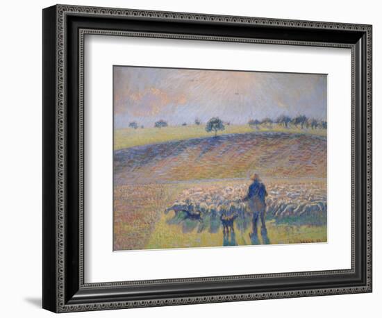 Shepherd with Sheep (Berger Avec Moutons), 1888-Canaletto-Framed Giclee Print