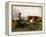 Shepherdess with Cows and Goats-Julien Dupre-Framed Premier Image Canvas