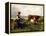 Shepherdess with Cows and Goats-Julien Dupre-Framed Premier Image Canvas