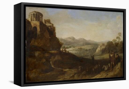 Shepherds in the Campagna, 1620-67-Cornelis van Poelenburgh-Framed Premier Image Canvas