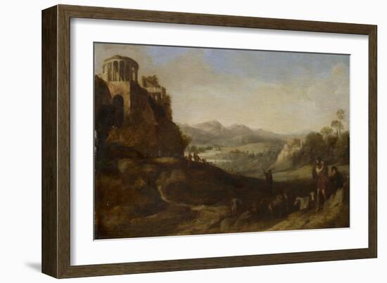 Shepherds in the Campagna, 1620-67-Cornelis van Poelenburgh-Framed Giclee Print