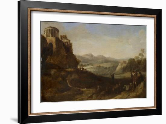 Shepherds in the Campagna, 1620-67-Cornelis van Poelenburgh-Framed Giclee Print