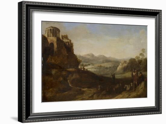 Shepherds in the Campagna, 1620-67-Cornelis van Poelenburgh-Framed Giclee Print