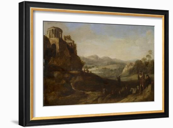 Shepherds in the Campagna, 1620-67-Cornelis van Poelenburgh-Framed Giclee Print