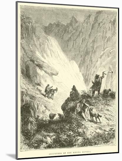 Shepherds of the Sierra Nevada-Édouard Riou-Mounted Giclee Print