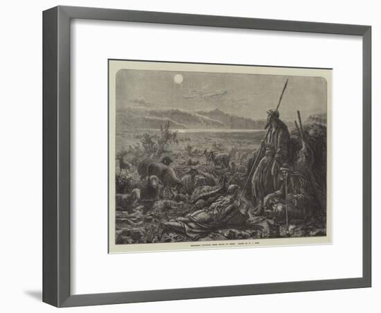 Shepherds Watching their Flocks by Night-William J. Webbe-Framed Giclee Print