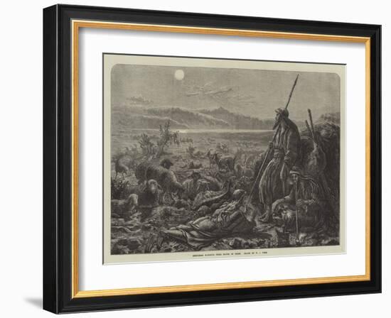 Shepherds Watching their Flocks by Night-William J. Webbe-Framed Giclee Print