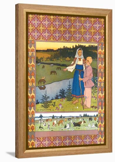 Shepherds-Ivan Bilibin-Framed Stretched Canvas