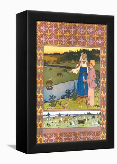 Shepherds-Ivan Bilibin-Framed Stretched Canvas