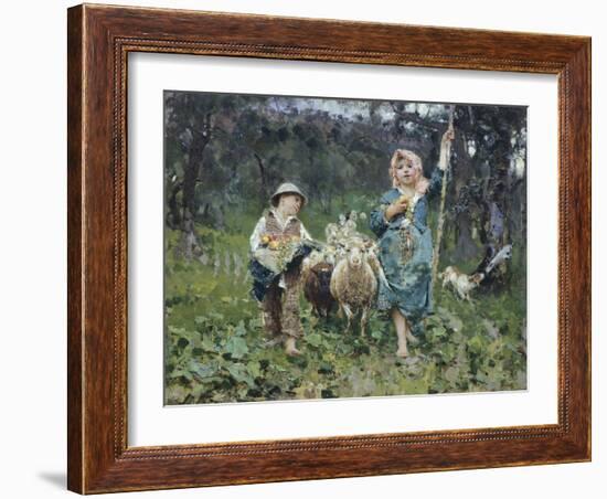 Shepherds-Francesco Paolo Michetti-Framed Giclee Print