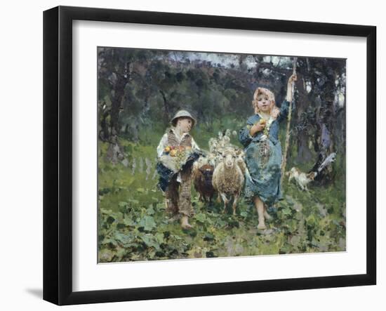 Shepherds-Francesco Paolo Michetti-Framed Giclee Print