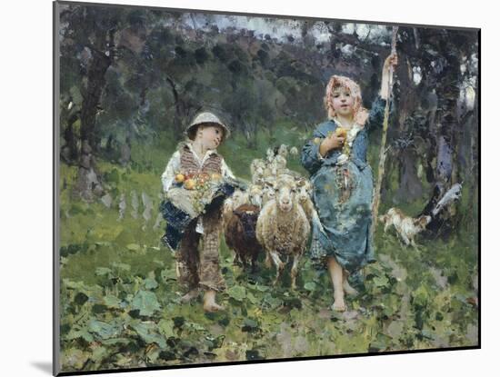 Shepherds-Francesco Paolo Michetti-Mounted Giclee Print