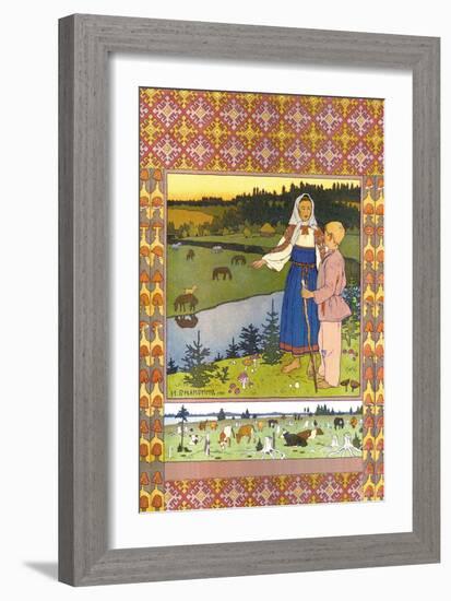 Shepherds-Ivan Bilibin-Framed Art Print