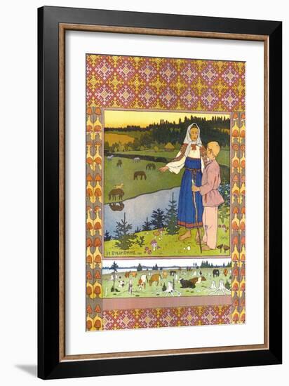 Shepherds-Ivan Bilibin-Framed Art Print