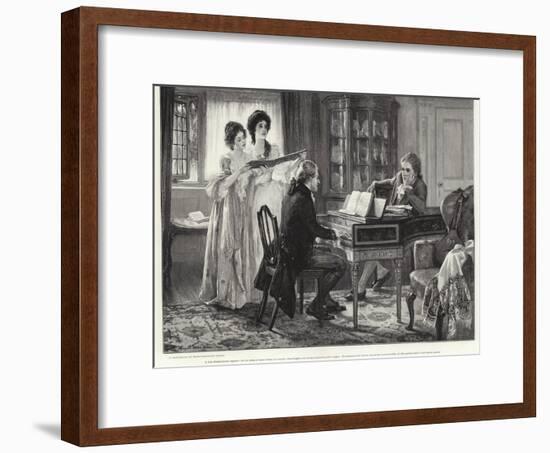 Sheridan at the Lindleys-Margaret Isabel Dicksee-Framed Giclee Print