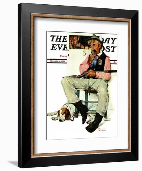 "Sheriff and Prisoner" Saturday Evening Post Cover, November 4,1939-Norman Rockwell-Framed Giclee Print