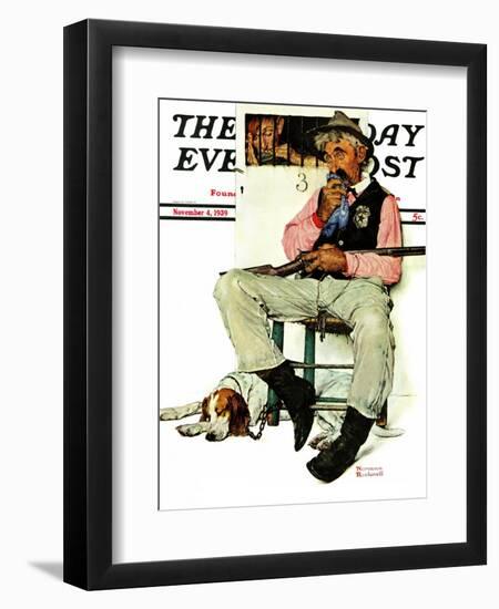 "Sheriff and Prisoner" Saturday Evening Post Cover, November 4,1939-Norman Rockwell-Framed Giclee Print