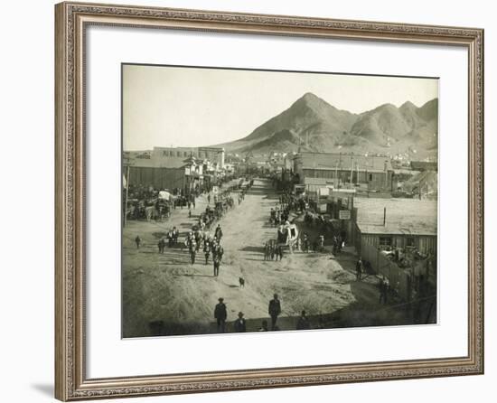 Sheriff's Funeral Procession-H.T. Shaw-Framed Art Print