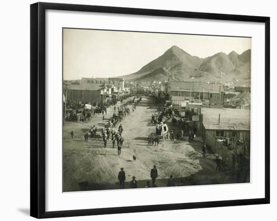 Sheriff's Funeral Procession-H.T. Shaw-Framed Art Print