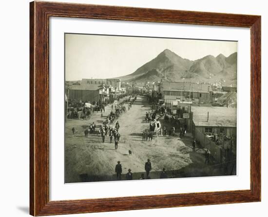 Sheriff's Funeral Procession-H.T. Shaw-Framed Art Print