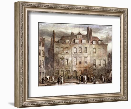 Sheriffs Court, Red Lion Square, Holborn, London, C1828-George Sidney Shepherd-Framed Giclee Print