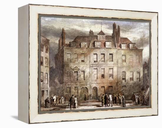 Sheriffs Court, Red Lion Square, Holborn, London, C1828-George Sidney Shepherd-Framed Premier Image Canvas