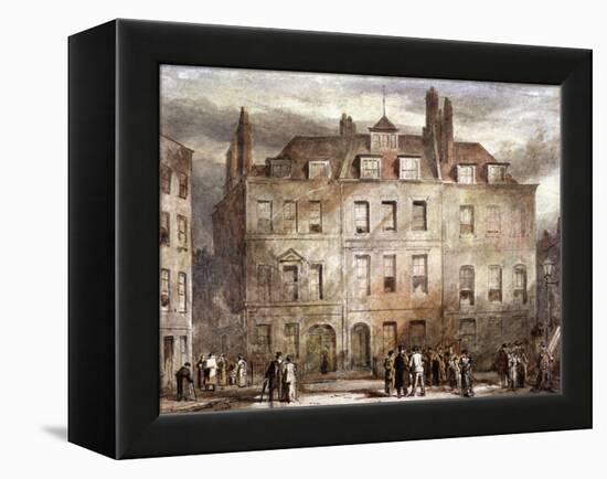 Sheriffs Court, Red Lion Square, Holborn, London, C1828-George Sidney Shepherd-Framed Premier Image Canvas