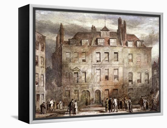 Sheriffs Court, Red Lion Square, Holborn, London, C1828-George Sidney Shepherd-Framed Premier Image Canvas