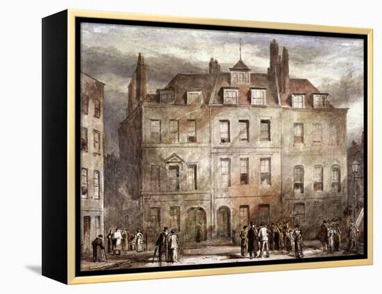 Sheriffs Court, Red Lion Square, Holborn, London, C1828-George Sidney Shepherd-Framed Premier Image Canvas